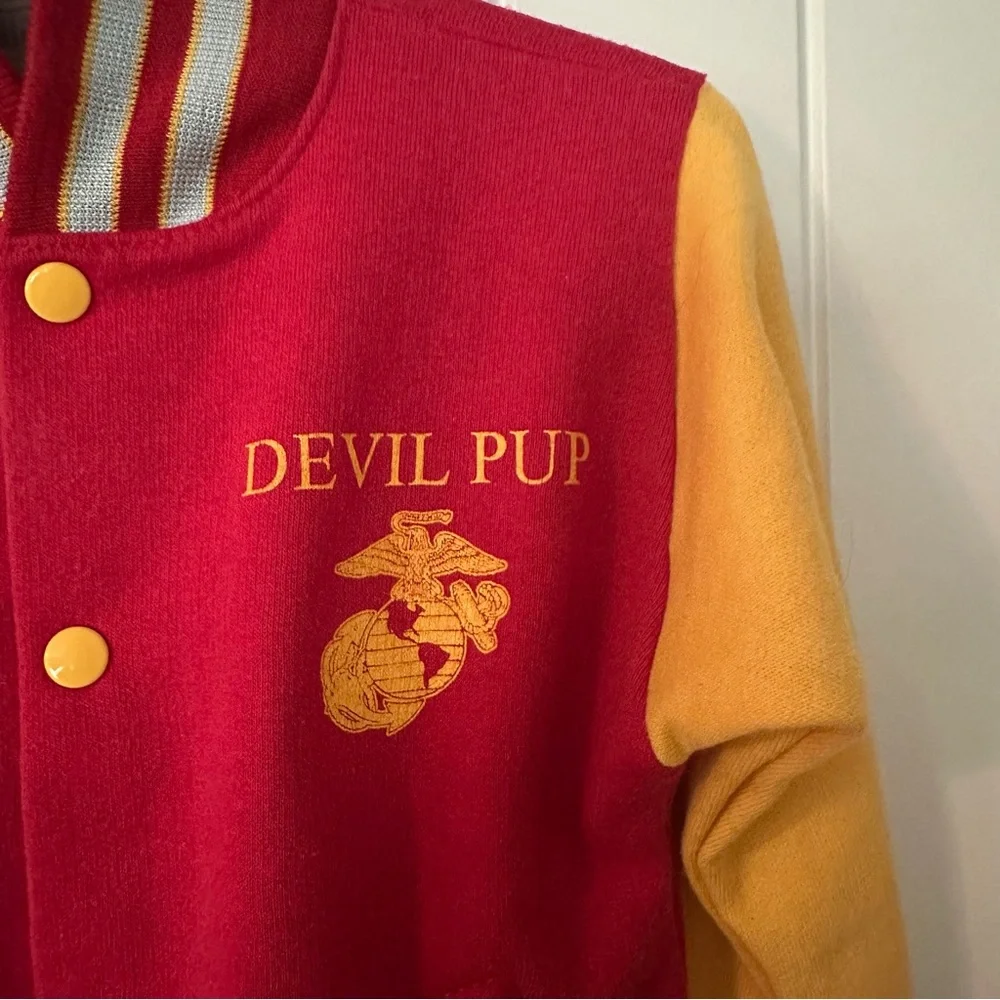 Vintage United States Marine Corp Jacket 3T Toddler USMC Devil Pup Military - Picture 3 of 7